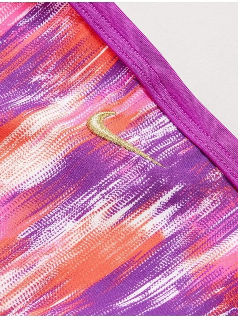 NIKE Junior XL Bikini Bottom Bathingsuit Vivid Purple Tie-dye Purple Swimwear